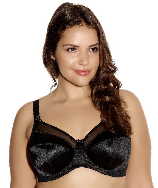 bralette sports bras for light exerciseGoddess Keira Underwired Banded Bra - Black