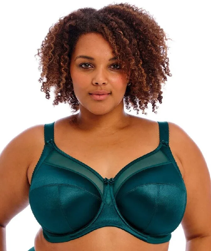 nursing bras for new mothersGoddess Keira Underwired Banded Bra - Deep Teal