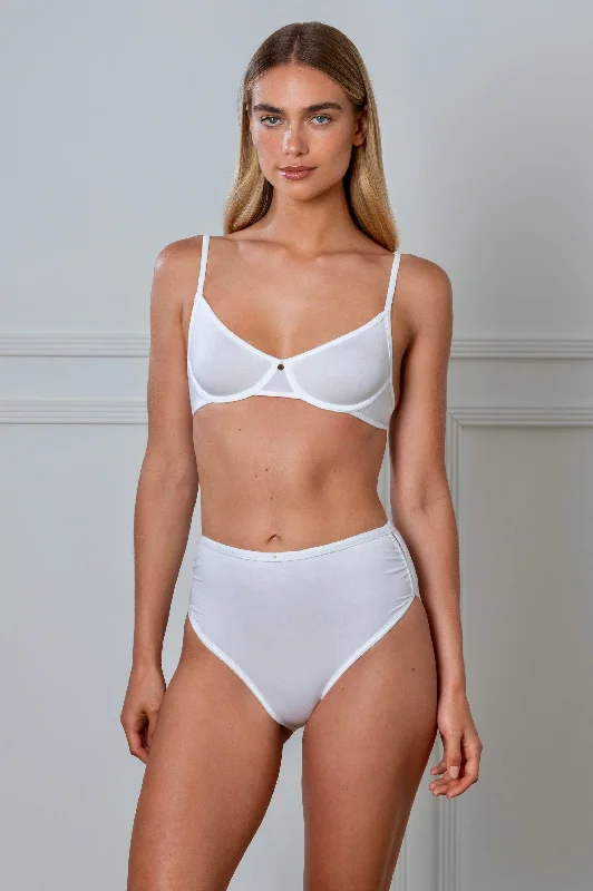 sleep bras for all night comfortDemi Bra White