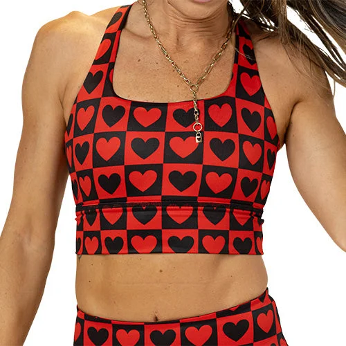 supportive sports bras for runningLongline Bra | Queen Of Hearts