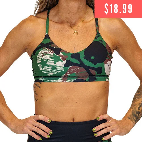 convertible sports bras for versatile useMove Free Bra | Camo Skull