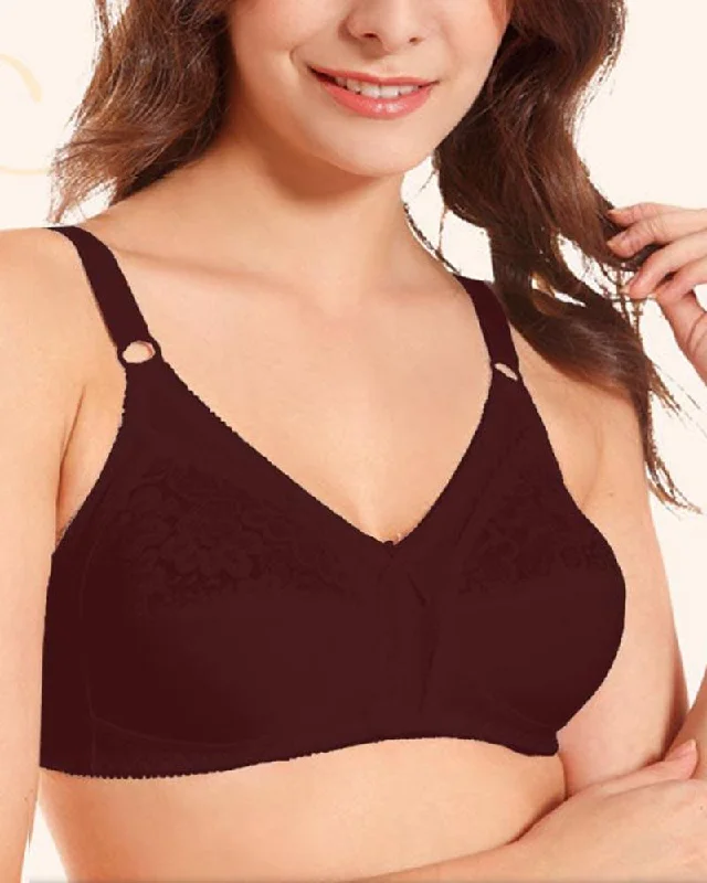 balconette lace bras for a feminine touchNancy Bra - Flourish Bra - Net Soft Cotton Bra - Non Padded Non Wired Bra