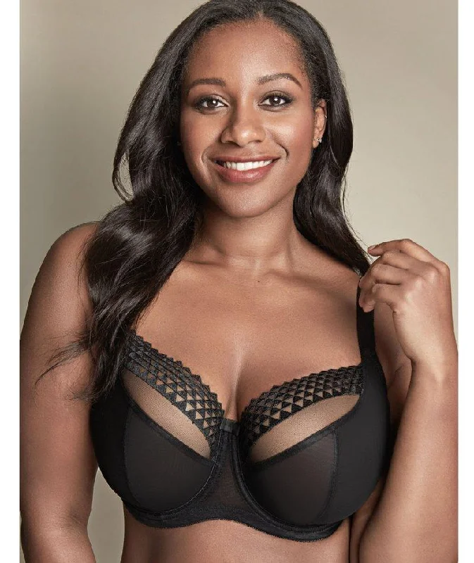 plunge t - shirt bras for a sleek appearancePanache Asher Balconnet Bra - Black