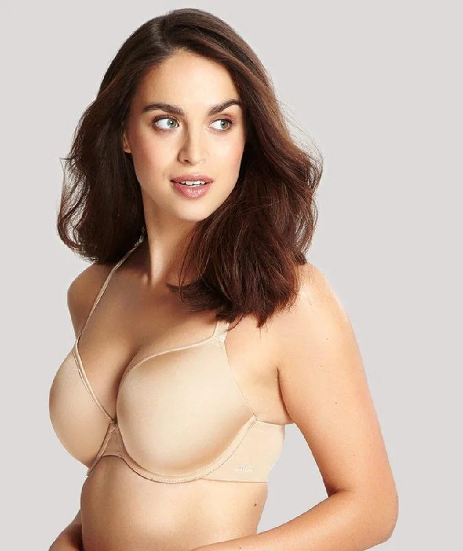 plunge push up bras for a bold lookPanache Porcelain Elan Plunge Moulded Underwired T-Shirt Bra - Nude