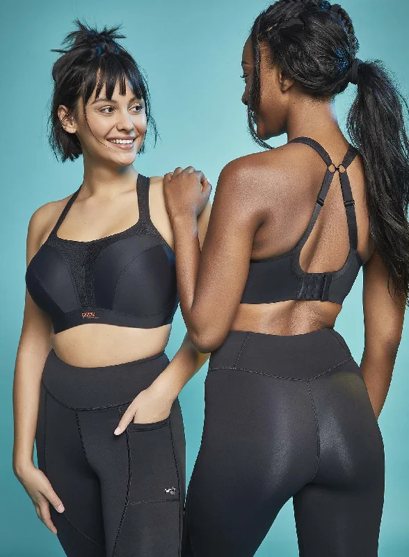 bralette with underwire for added supportPanache Sport: Power Moulded Sports Bra Black