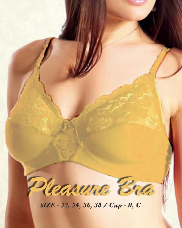 underwire bras with maximum supportPleasure Bra - Flourish Bra - Net Soft Jersey Cotton Bra - Non Padded Non Wired Bra