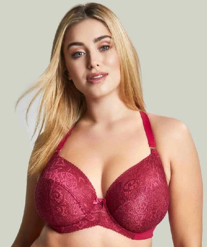 wireless bras for a natural feelSculptresse Estel Underwire Plunge Bra - Berry