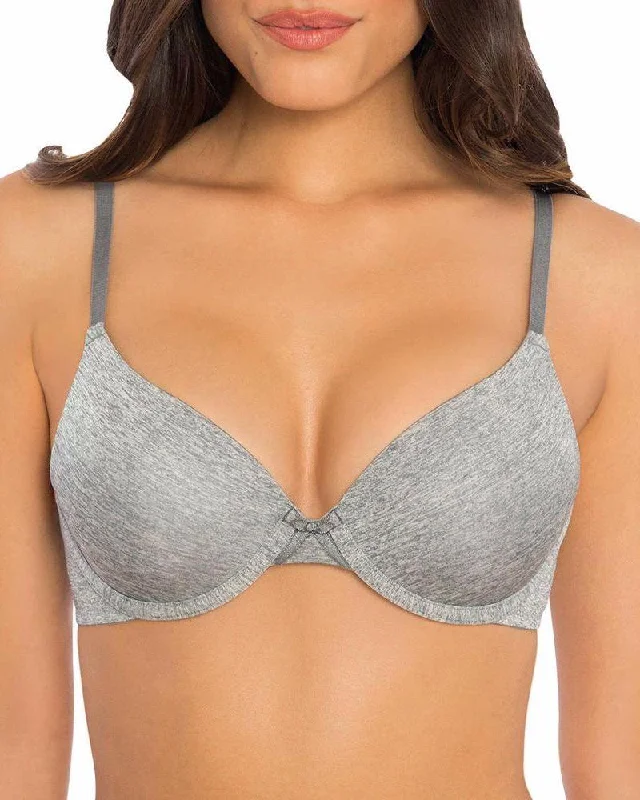 bralette bras for a trendy and comfortable styleSecret Treasures - Walmart - T-shirt Bra - Soft Padded Underwired Pushup Bra - Grey