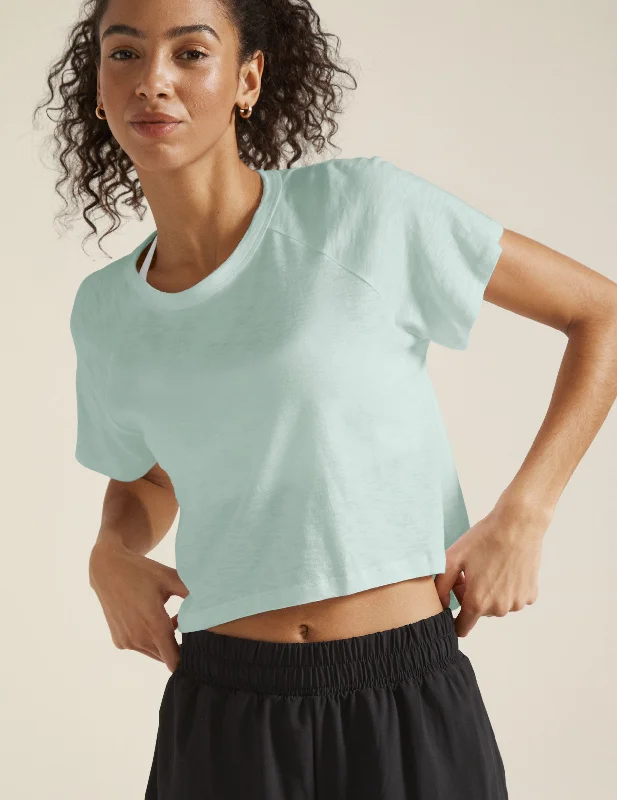 seamless t - shirt bras for everyday wearSignature High Low Cropped Tee