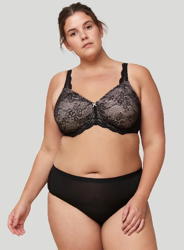 underwire bras with maximum supportTriumph: Contouring Sensation Minimising Bra Black