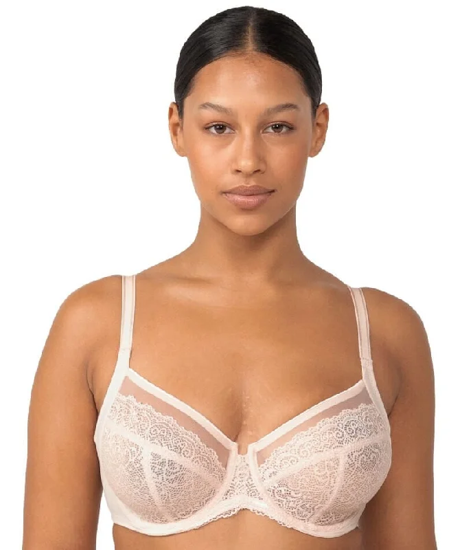 moisture wicking convertible brasTriumph Sheer Balconette Bra - Nude Pink