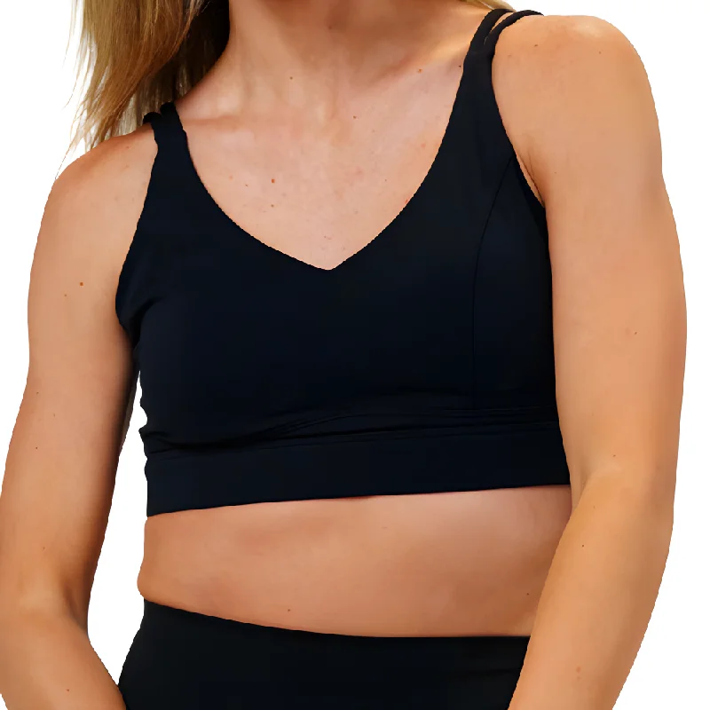 plunge t - shirt bras for a sleek appearanceVitality Bra | Black