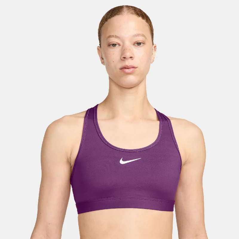 black women sport bra for a classic styleNike Women's Swoosh Medium Support Padded Sports Bra