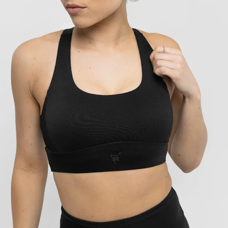 luxury brand women sport bra for high - end qualityUnstoppable Sports Bra Black